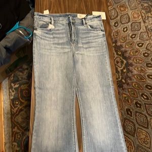 Cosmic blue love boot cut jeans